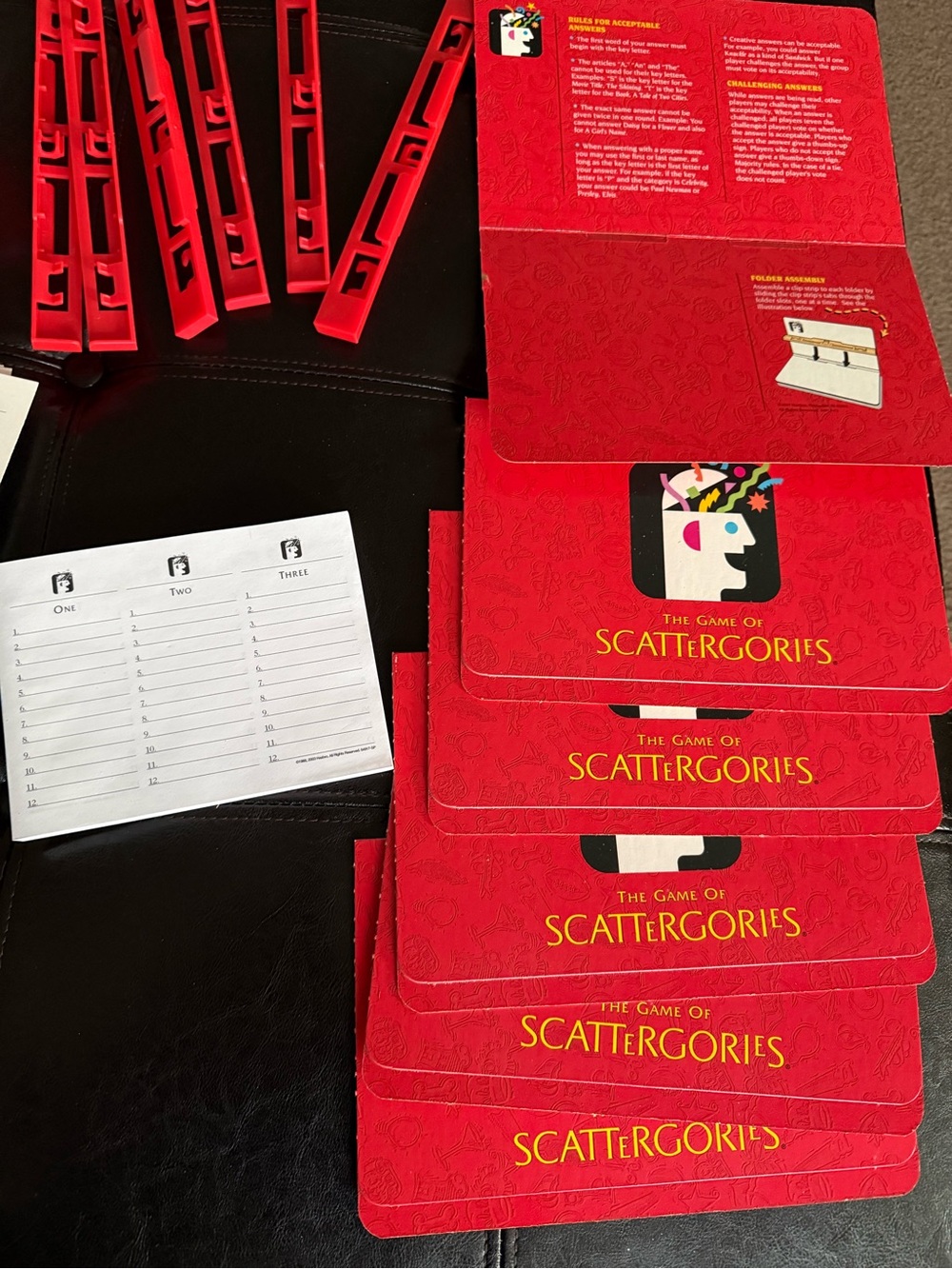 Scattergories Game Box - Bright Red - Picture 4 of 13